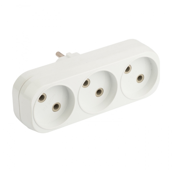 EKF PROxima Разветвитель 3 гн. б/з плоский 6А 250B ARP6-3