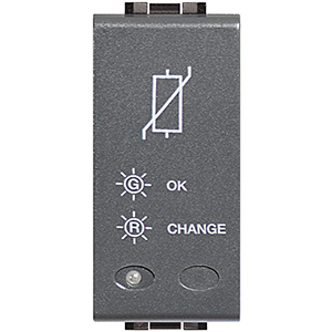 BT LV Разрядник 1P для установки совместно с розетками сети питания 1 модуль L4536