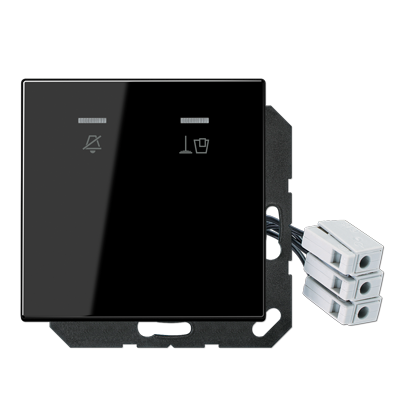 JUNG Накладка для внешнего DND-модуля с LED-лампами, 230 В, чёрный LSCUKO5M230SW