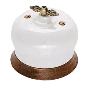 BIRONI Фаберже Керамика Перламутр Выключатель перекрестный 1-кл B2-203-010/18