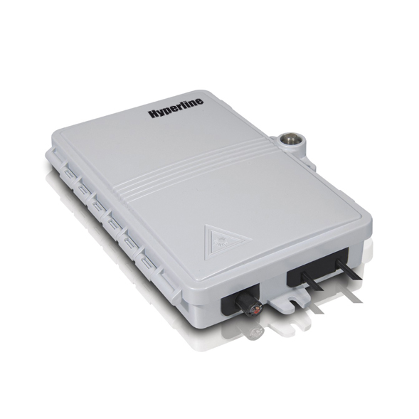 Hyperline FO-WBI-2A-GY Бокс оптический настенный, 2 порта (SC, duplex LC), без пигтейлов и проходных адаптеров, IP65, 102 х 167 х 31 мм, серый 358583