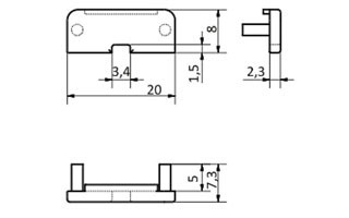Купить Arlight Заглушка SURFACE-GREY глухая (Пластик) 021787