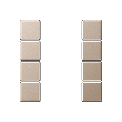 JUNG Шампань Набор накладок 4градуса A504TSACH