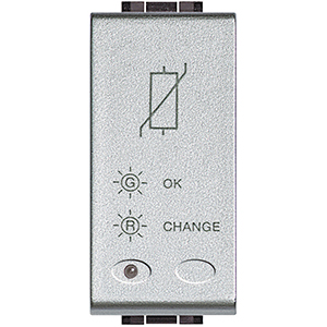 BT Однополюсный разрядник для установки совместно с розетками сети питания 1 модуль NT4536