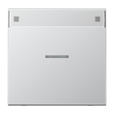 JUNG Клавиша для контрольного выключателя с подсветкой, с полем для надписи алюминий AL2990NAKO5