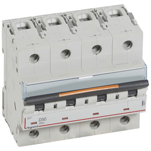 Купить Legrand DX3 Автоматический выключатель 4P 50A (D) 25кА 409851