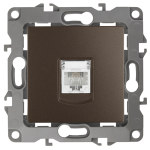 ЭРА 12-3105-13 Бронза Розетка телефонная RJ11, IP20, 12