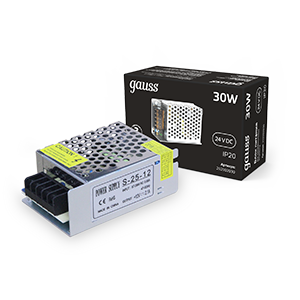 Gauss Блок питания 30W 24V IP20 1/140 202002030