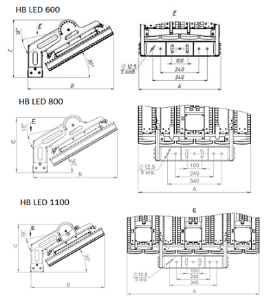 СТ Светильник HB LED 800 D30 5000K Купить СТ Светильник HB LED 800 D30 5000K