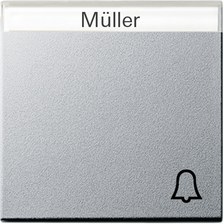 Gira Клавиша с полем для надписи и символом "звонок" 067326