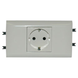 Legrand Mosaic Розетка DLP65 Немецкий стандарт 2К+З б/заж. 077431