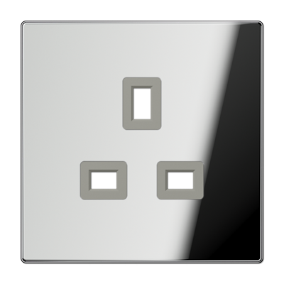 JUNG Накладка розетки БС 13А хром BS2521GCRPL