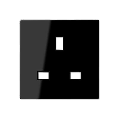 JUNG Накладка розетки БС 2п+Е черная A3521SWPL