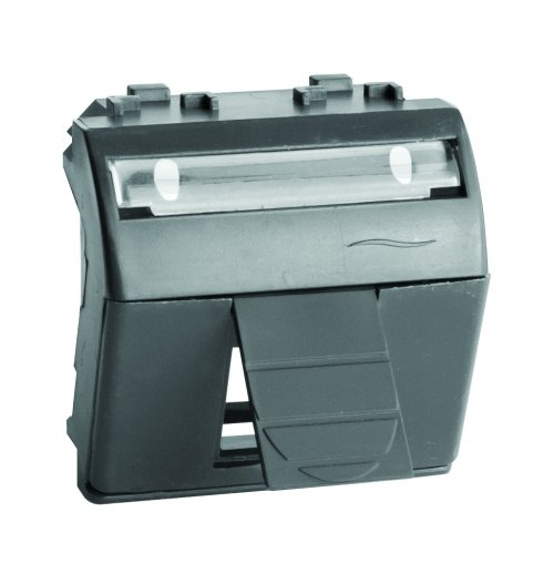 DKC Адаптер для информационных разъемов Keystone, черный, 2мод.