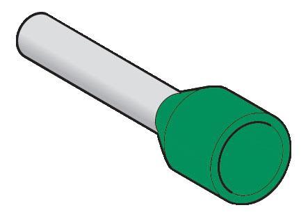 Купить SE Наконечник средней длины сеч. 0,34мм2, зеленый DZ5CE003