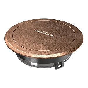 Купить OBO Bettermann Лючок GES R2T пылевлагостойкий IP66, IK10, 40х140 мм (состаренная медь) с тубусом 7408864