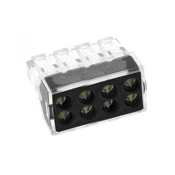 EKF PROxima Строительно-монтажная клемма СМК 773-108 8 отверстий 1,0-2,5мм2 (50шт.)