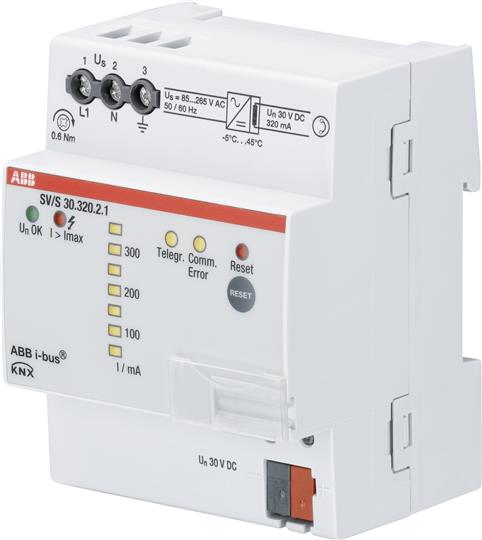 ABB KNX SV/S 30.320.2.1 Источник питания 320мА, диагностика шины, MDRC 2CDG110145R0011