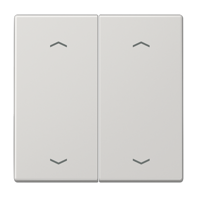 JUNG Клавиша для KNX кнопки, 2 группы, с символами "стрелки" дюропласт светло-серый LS102PLG