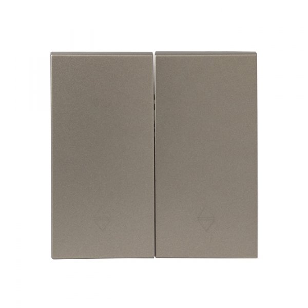 EKF PROxima Валенсия лицевая панель выключателя 2-кл. проходного 10А кашемир