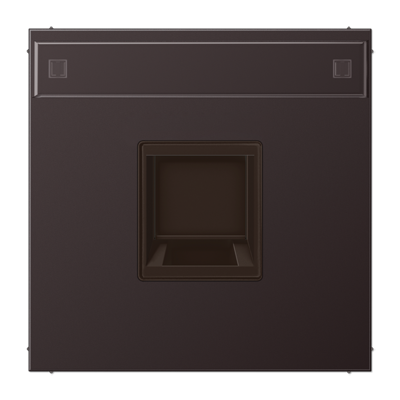 JUNG Плата (фиксация защёлкиванием) с полем для надписи для одного модуля металл дарк AL1969-1NAWED