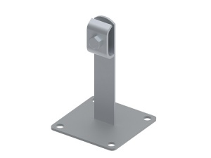 OSTEC Держатель круглого проводника на пластине, гор. цинк