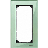 Купить SE Merten SM M-Elegance Стекло Зеленое кальцит Рамка 2-ая без перегородки MTN404804
