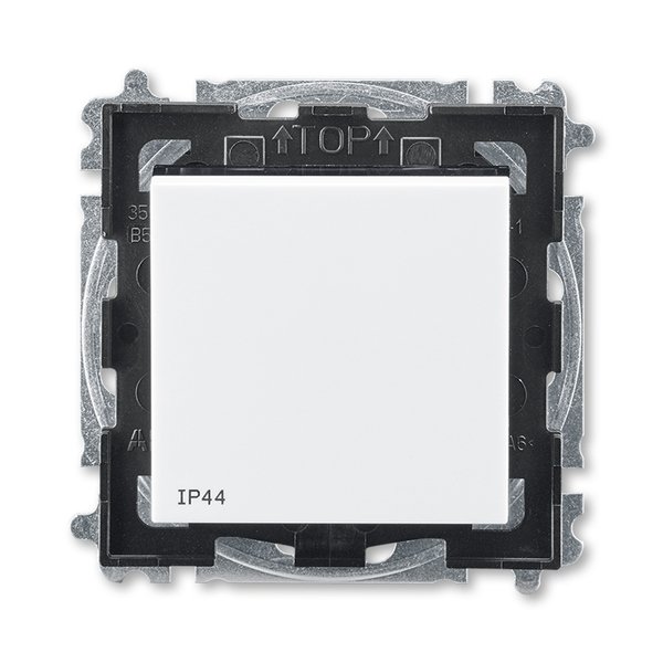 ABB EPJ Levit белый / дымчатый чёрный Переключатель 1-клавишный IP44 2CHH596940A4062