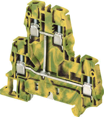 ABB Клемма ZS6-D1-PE винтовая 6мм.кв., двухуровневая, одна цепь, земля 1SNK506250R0000