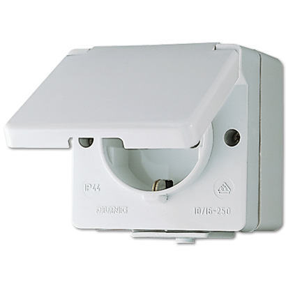 JUNG Штепсельная розетка SCHUKO для накладного монтажа 16A 250V ~ IP44 620W
