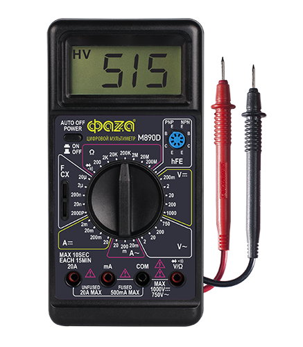 ФАZA Мультиметр Мультиметр цифровой M890D .5008830
