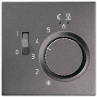 JUNG LS 990 Антрацит Регулятор теплого пола, 10(4)А FTRAL231AN