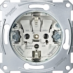 Купить SE Merten Механизм розетки Schuko с/з, съемный модуль, с безвинт. зажимами MTN2300-0000