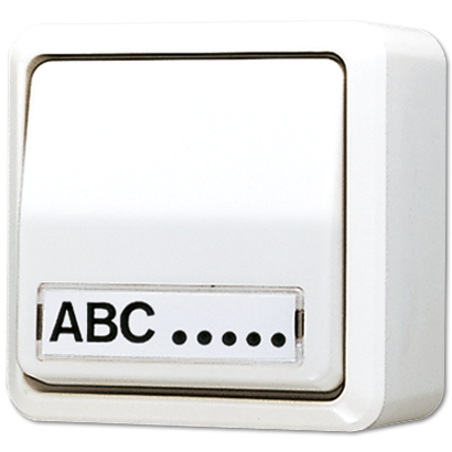 JUNG Выключатель 10 AX 250 V ~ для накладного монтажа, с полем для надписи белый 606ANAWW