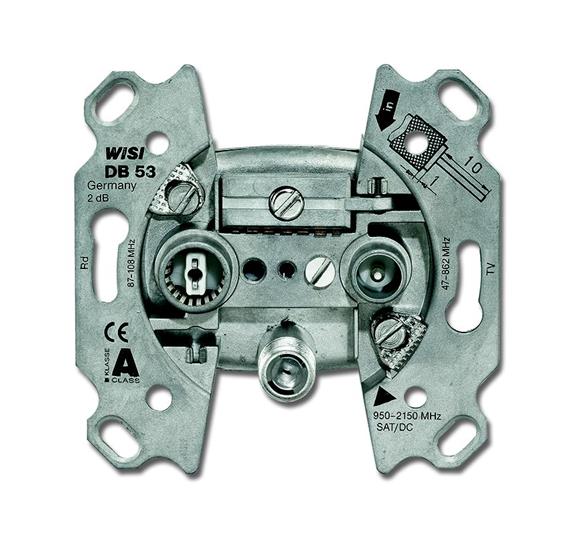 ABB BJE Мех Розетка TV -FM-SAT оконечная 2CKA000230A0463