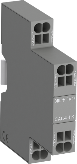 ABB Блок контактный дополнительный CAL4-11K боковой с втычными клеммами для контакторов AF09K...AF38K и реле NF22EK...NF40EK 1SBN010134R1011