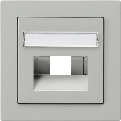 Gira Накладка 50*50 мм для розеток UAE/IAE с полем для надписи 028442