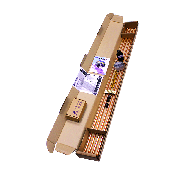 EZETEK Комплект заземления EZ – 6 (6 метров, 14 мм, 4 х 1500 мм) без насадки SDS-max 90011