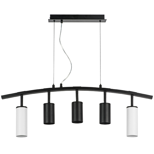 Lightstar LR735862373 Люстра RULLO 5х50W GU10 ЧЕРНЫЙ/БЕЛЫЙ (571735+214437-3+214486-2), шт