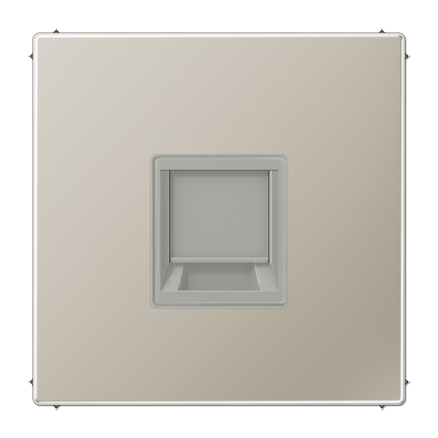 JUNG Плата (фиксация защёлкиванием) для одного модуля металл нержавеющая сталь ES1969-1WE