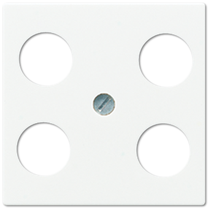 JUNG Крышка для SAT-TV-розетки с 4-мя гнездами белая A561-4SAT1WW