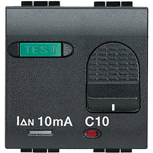 BT Автоматический выключатель 2х полюсный дифференциальный 10А 230в 2 модуля L4305/10