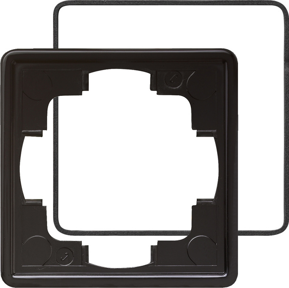 Gira S-Color Черный Рамка 1-ая с уплотнительной вставкой 025147