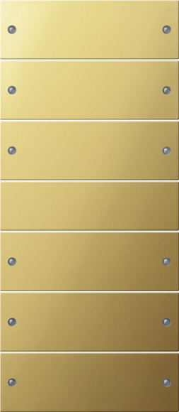 Gira KNX S-55 Латунь Комплект клавиш 6 шт. 2136606