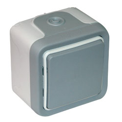 Legrand Plexo Серый Переключатель промежуточный 10А 069716