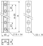 Купить SE Sarel Комплект из 2 реек 1800мм усиленные NSYTVR18