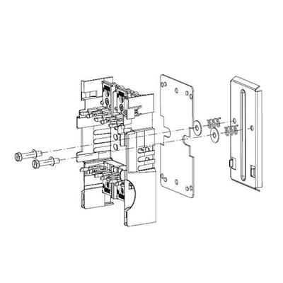 ABB XLP00 пруж. защелка для установки на сдвоенной DIN рейке 1SEP407897R0001