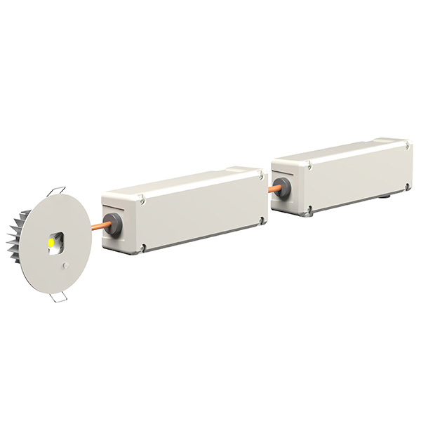 Белый свет Аварийный светильник BS-RADAR-51-L4-INEXI3 Black a23696