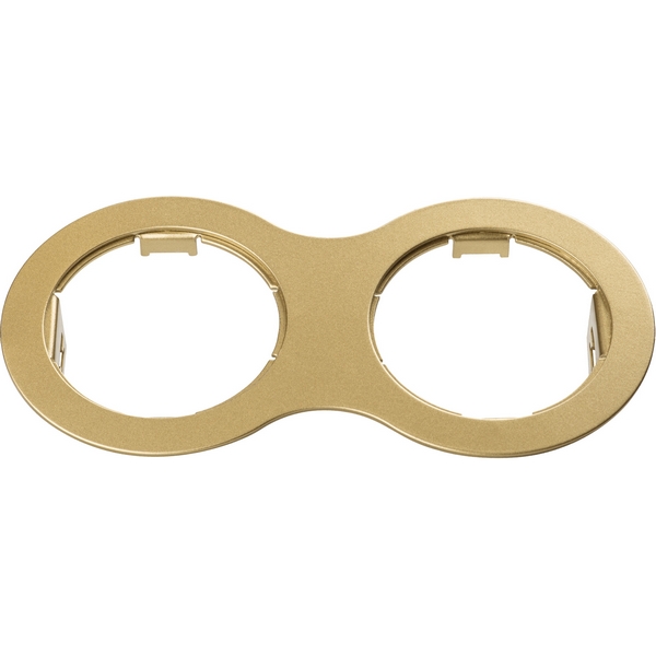 Lightstar 214623 Рамка DOMINO Double ROUND MR16 ЗОЛОТО (в комплекте), шт
