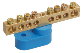 IEK Шина PE "земля" на одном угловом изол ШНИ-6х9-18-У1-Ж